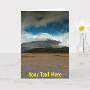 Customisable Cotopaxi, Ecuador Card