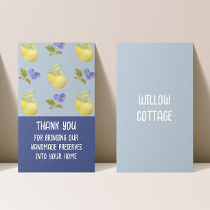 Customisable Cottage Jam and Preserves Thank You Business Card