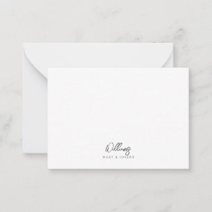 Customisable Couple First Names And Last Name Gift Card