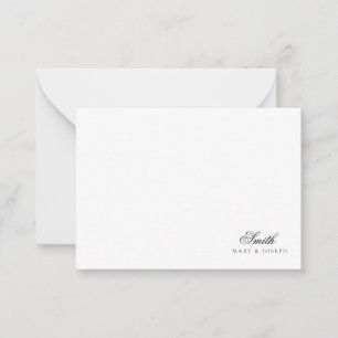 Customisable Couple First Names And Last Name Gift Card