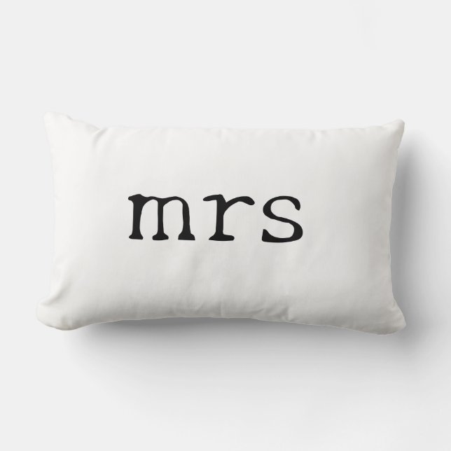 Customisable Couples Lumbar Pillow (Front)