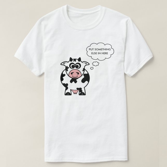 Customisable Cow Tee (Design Front)