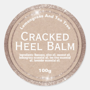 Customisable Cracked Heel Balm Label