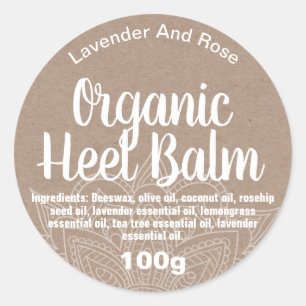 Customisable Cracked Heel Balm Label