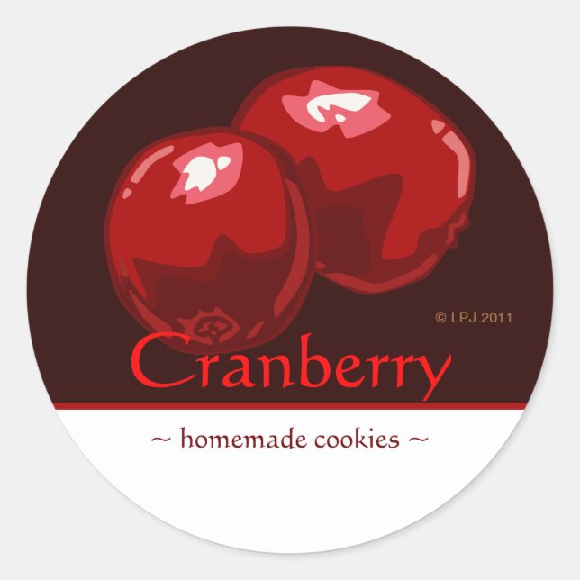 Customisable Cranberry Stickers (Front)