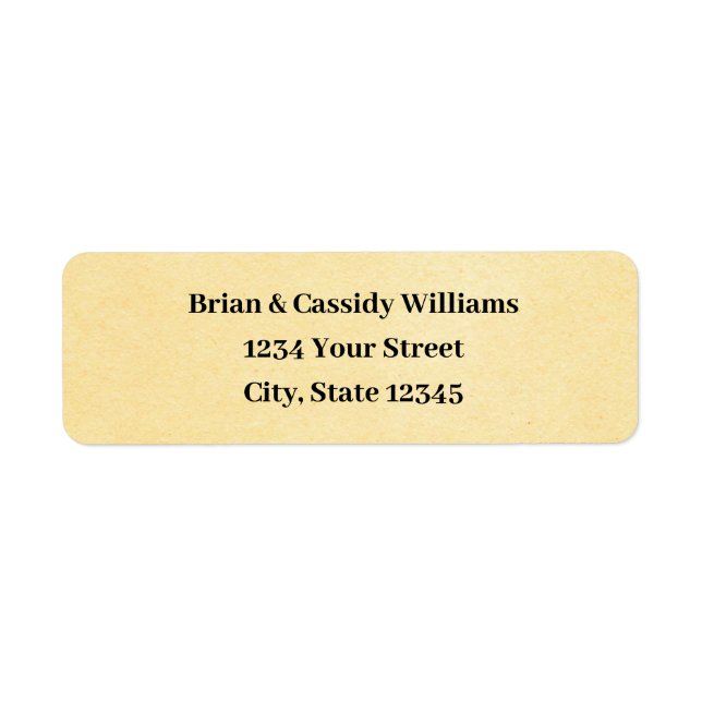 Customisable Cream Christmas Return Address Labels (Front)