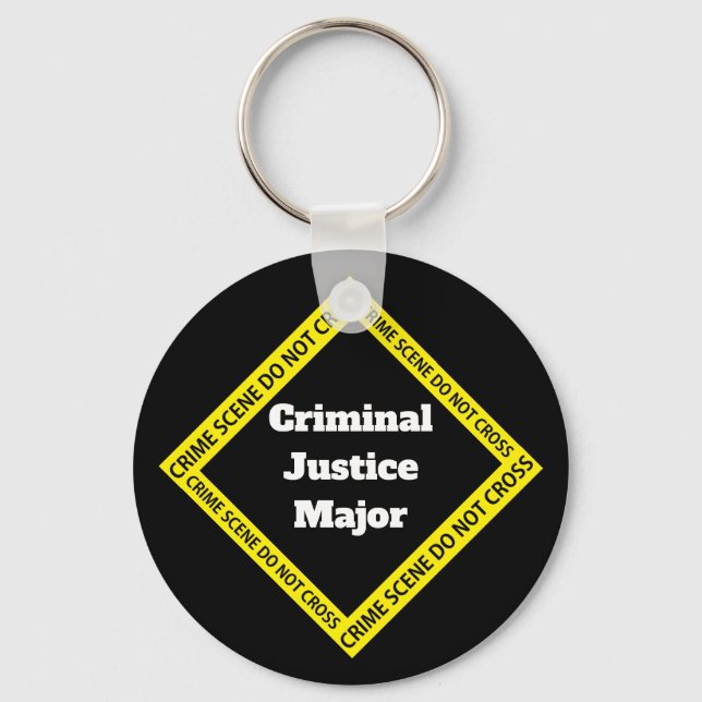 Customisable Criminal Justice Key Ring (Front)