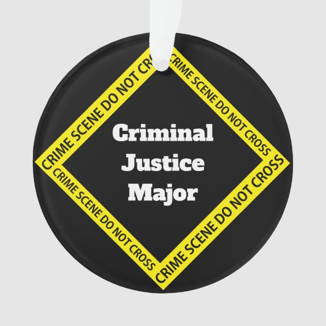Customisable Criminal Justice Ornament (Front)