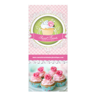 Customisable Cupcake Boutique Rack Card