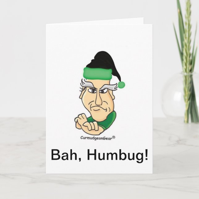 Customisable Curmudgeon Christmas Card (Front)