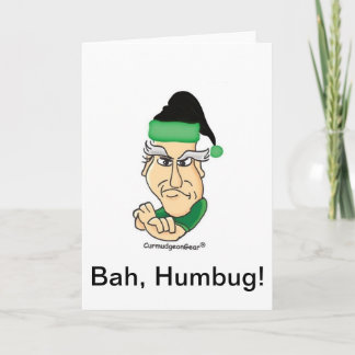 Customisable Curmudgeon Christmas Card