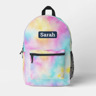 Customisable custom name Tie-dye backpack