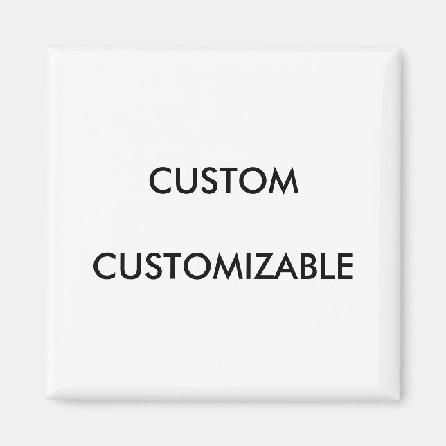 Customisable Customise Custom  Blank Magnet (Front)