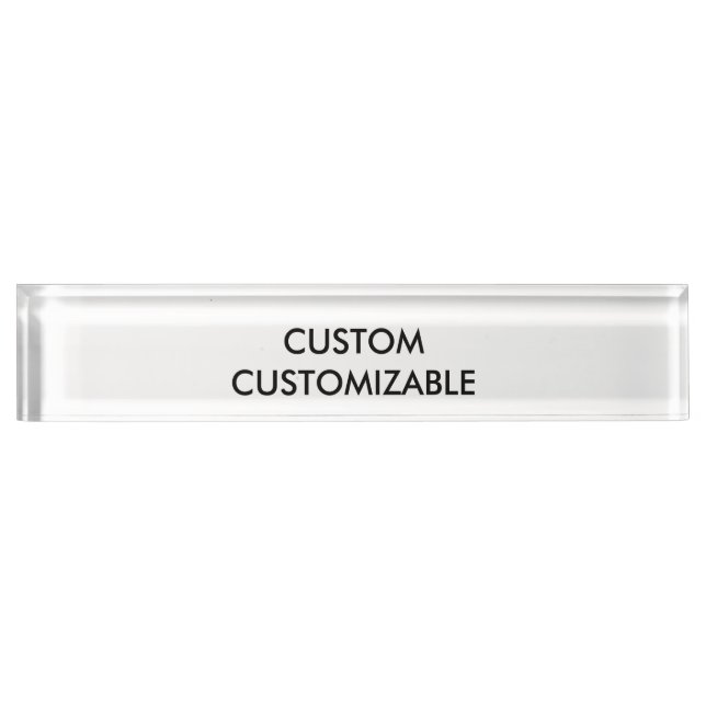 Customisable Customise Custom Blank Nameplate (Front)