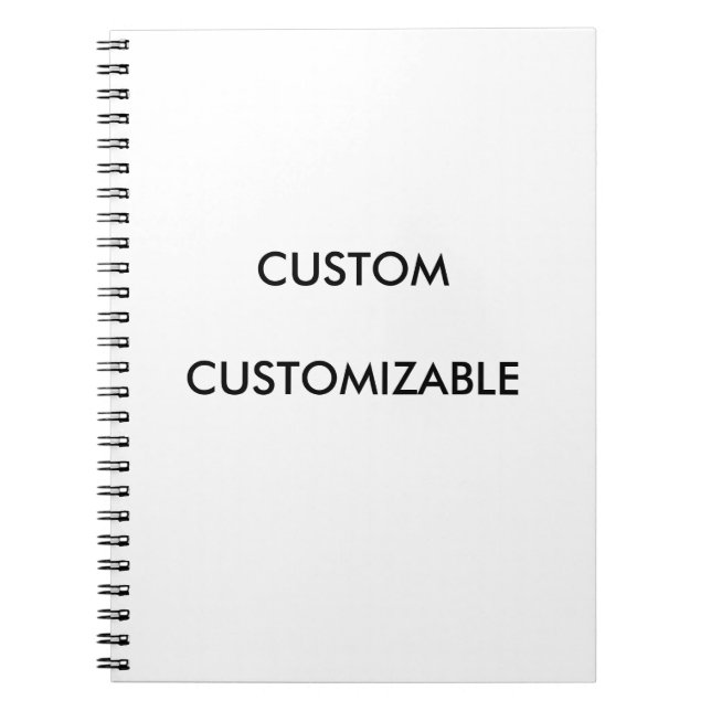 Customisable Customise Custom Blank Notebook (Front)