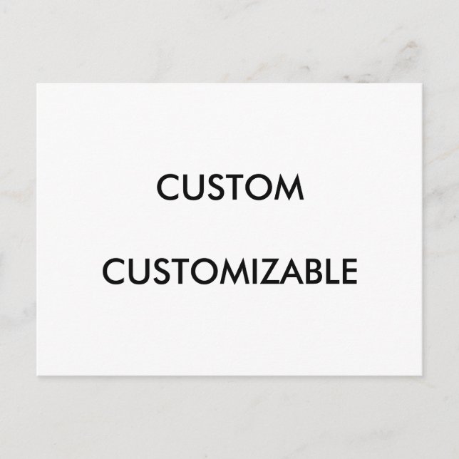 Customisable Customise Custom Blank Postcard (Front)