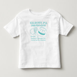 Customisable Cute Baby P.I. Toddler T-Shirt