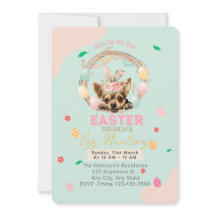 Customisable Cute Chihuahua Bunny Easter