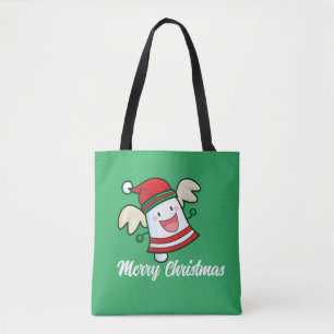 Customisable Cute Christmas Bell Tote Bag