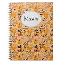 Customisable Cute Dogs Spiral Notebook