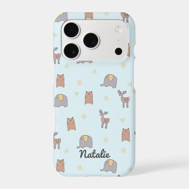 Customisable Cute Scandinavian Animals Pattern (Back)