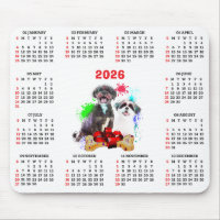 Customisable Cute Shih Tzu Dog Calendar