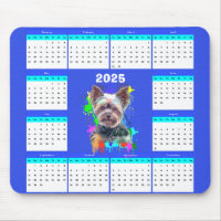Customisable Cute Yorkie Dog Calendar