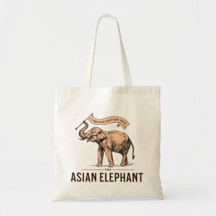 Customisable cutom design diy The asian elephant Tote Bag