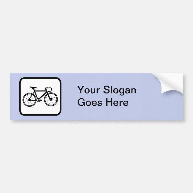 Customisable Cyclist Logo Bumper Sticker (Front)