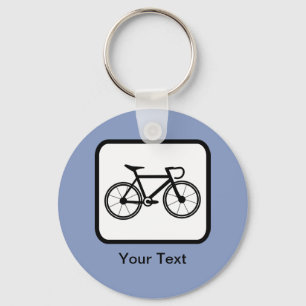 Customisable Cyclist Logo Key Ring