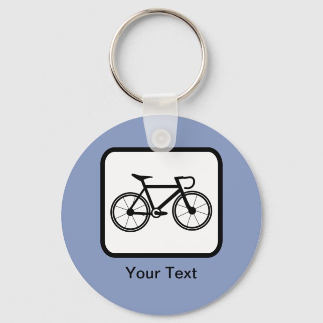 Customisable Cyclist Logo Key Ring (Front)