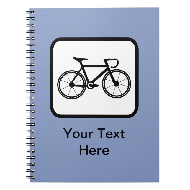 Customisable Cyclist Logo Notebook (Front)