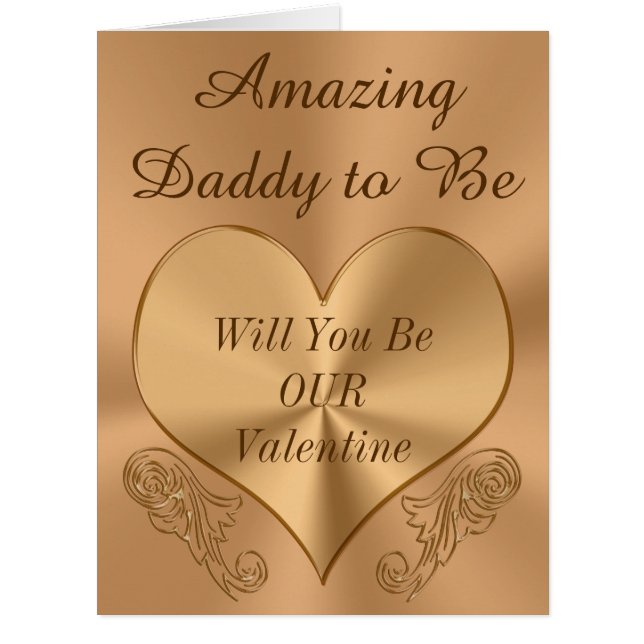 Customisable Daddy to Be Valentine (Front)