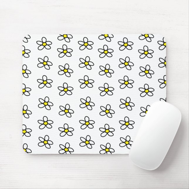 Customisable Daisies Mouse Pad (With Mouse)