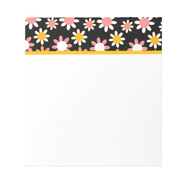 Customisable Daisies Notepad (Front)