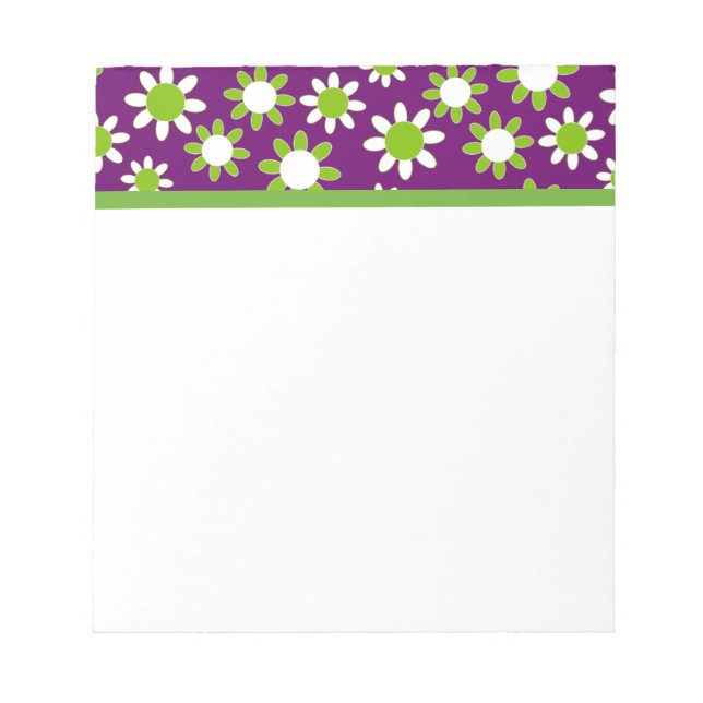 Customisable Daisies Notepad (Front)