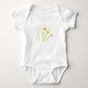 Customisable Daisies Vest Baby Bodysuit