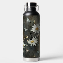 Customisable Daisy Stainless Steel Water Bottle