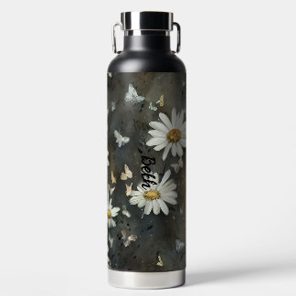 Customisable Daisy Stainless Steel Water Bottle