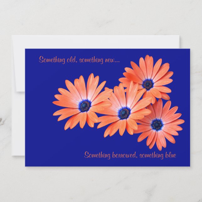 Customisable Daisy Wedding Invitation (Front)