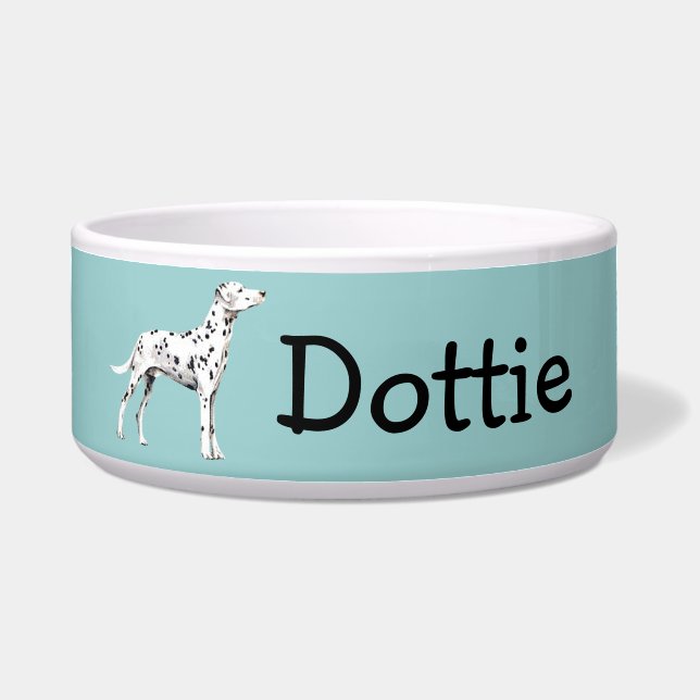 Customisable Dalmatian Dog Bowl (Front)