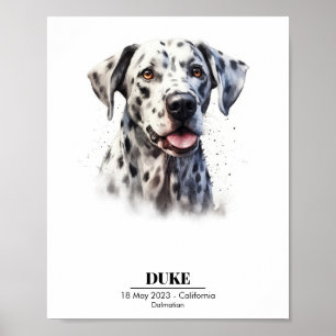 Customisable Dalmatian Dog Poster