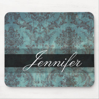 Customisable damask design mouse pad