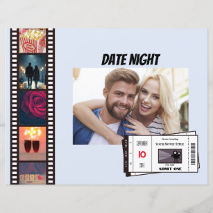 Customisable Date Night Movie Scrapbook Page