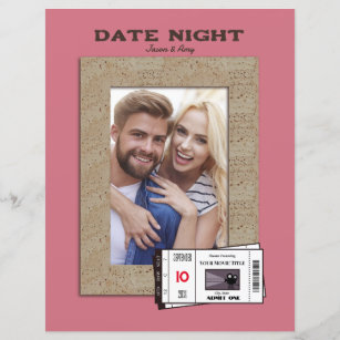 Customisable Date Night Premade Scrapbook Page