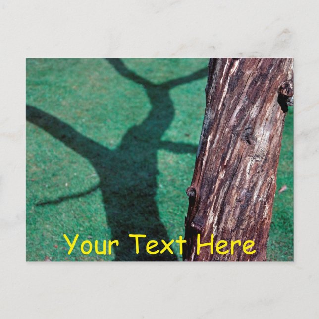 Customisable dead tree postcard (Front)