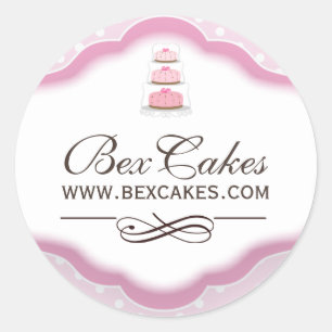 Customisable Decorative Bakery Stickers