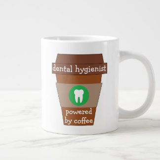Customisable Dental Hygienist Powered By Coffee Large Coffee Mug