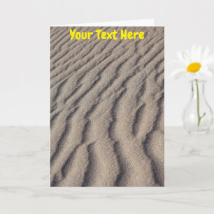 Customisable desert sand ripples card