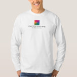 Customisable Design & Colour Mens Modern Elegant T-Shirt<br><div class="desc">Add Your Text Name Upload Photo Design Business Logo Here Customisable Design & Colour Trendy Template Elegant Modern Mens Black & White Long Sleeve T-Shirt.</div>